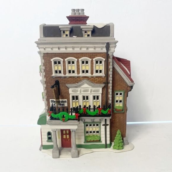 Charles Dickens Village Series Crown & Cricket Inn First Edtn 1992 Department 56 - Picture 2 of 12